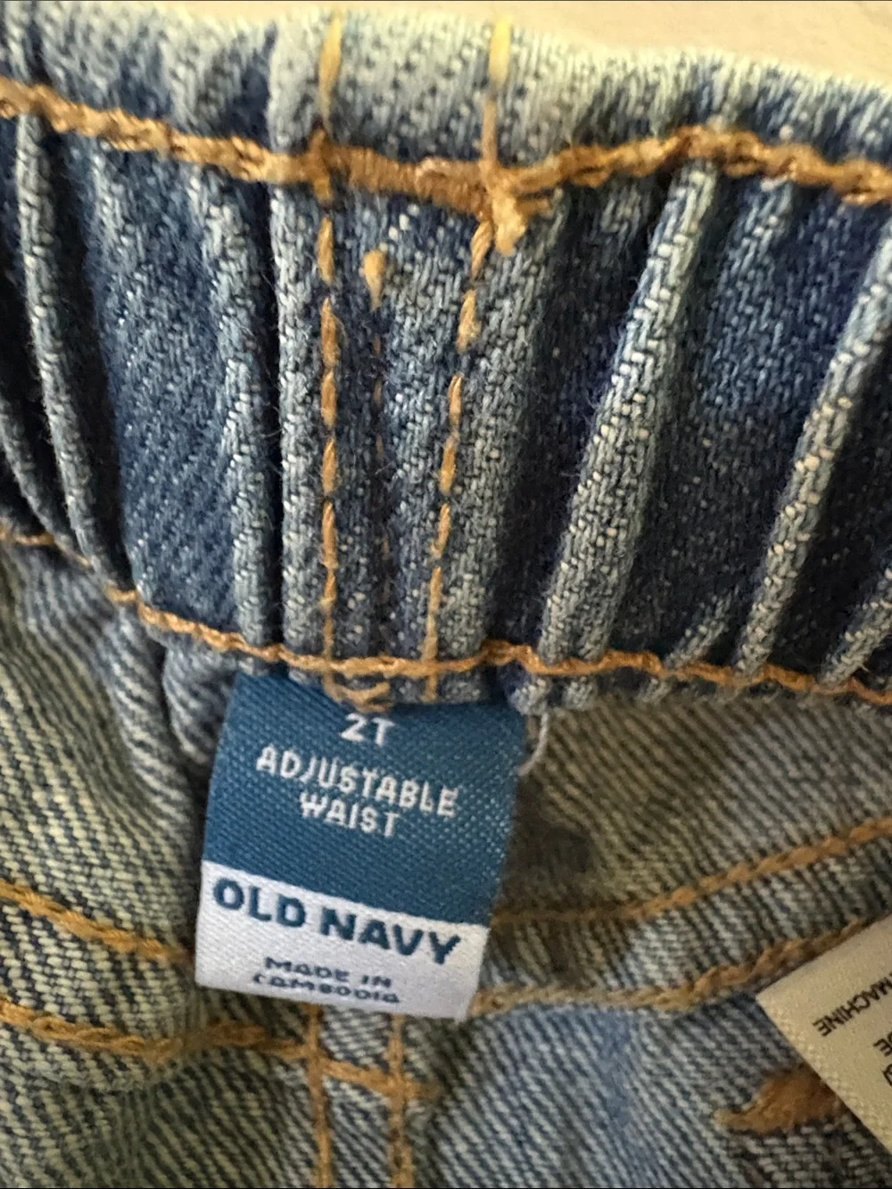 Old Navy Light Blue Denim Skirt with Frayed Hem